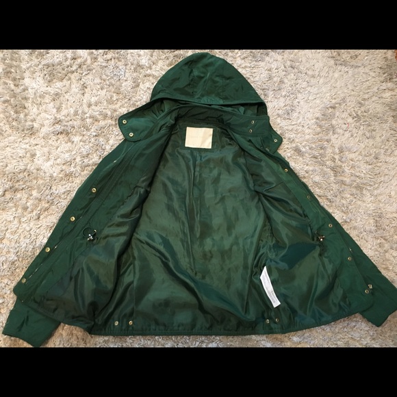 Zara Emerald Green Rain Jacket XSmall - Picture 3 of 3